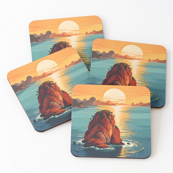 Item preview, Thailand Dive Paradise – Hin Daeng Sunset Illustration designed and sold by Spirit of Siam.