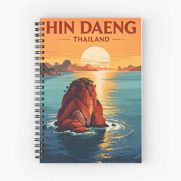 Item preview, Thailand Dive Paradise – Hin Daeng Sunset Illustration designed and sold by Spirit of Siam.