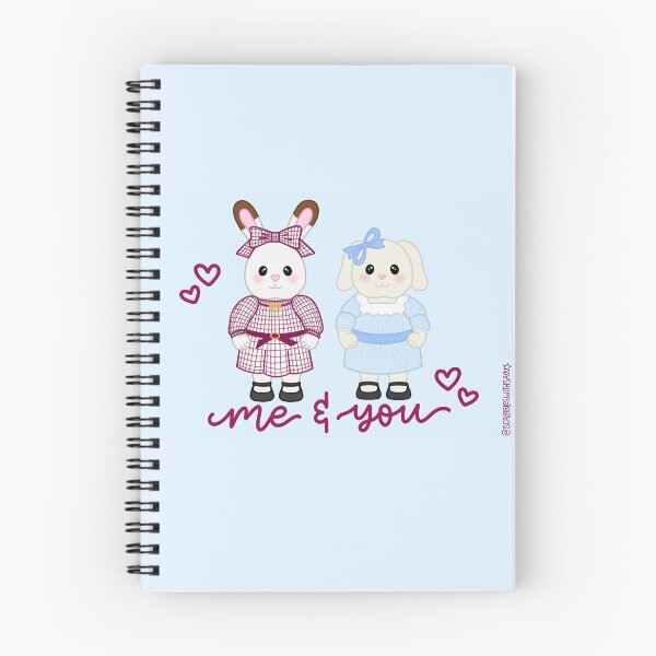 Item preview, Me And You | BFF Best Friends artwork | Historically Accurate Critters 1904 Style 2:3 aspect ratio baby bunnies duo designed and sold by scribbleswithsav.