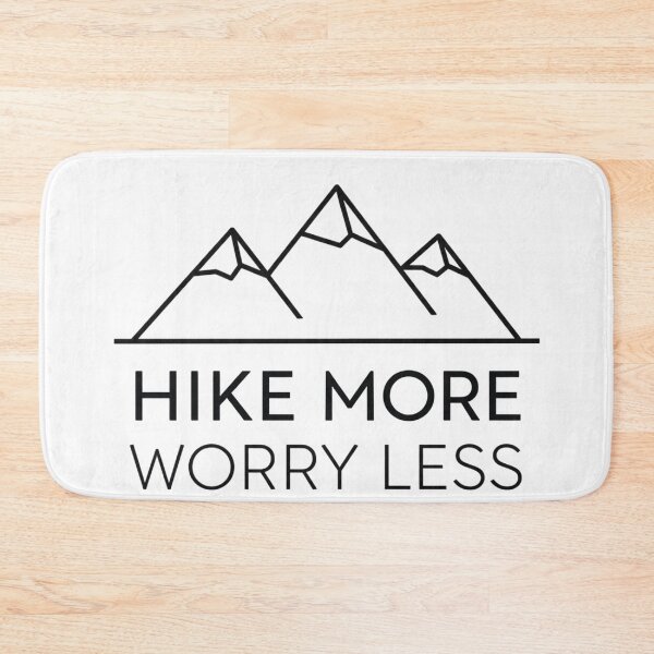 Item preview, Hike More Worry Less Minimalist Mountain Design designed and sold by Gabe1983.