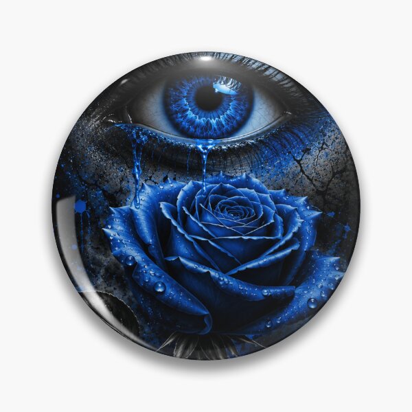 Item preview, Blue eye rose tshirt  designed and sold by InkJoys.