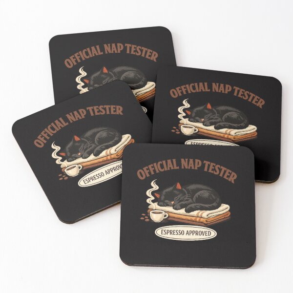 Item preview, Official Nap Tester Espresso Approved Cat designed and sold by Concrete Coffee Studio.