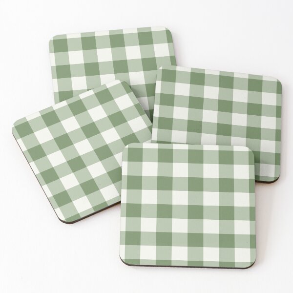Item preview, Sage Gingham Pattern - Neutral Farmhouse Check designed and sold by unique0703.