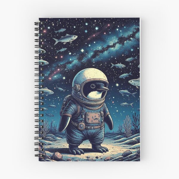 Item preview, Cosmic Penguin Explorer – Space and Ocean Fantasy designed and sold by Dogandesighn.
