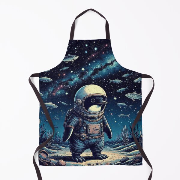 Item preview, Cosmic Penguin Explorer – Space and Ocean Fantasy designed and sold by Dogandesighn.