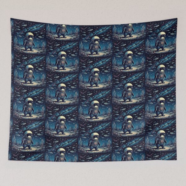 Item preview, Cosmic Penguin Explorer – Space and Ocean Fantasy designed and sold by Dogandesighn.