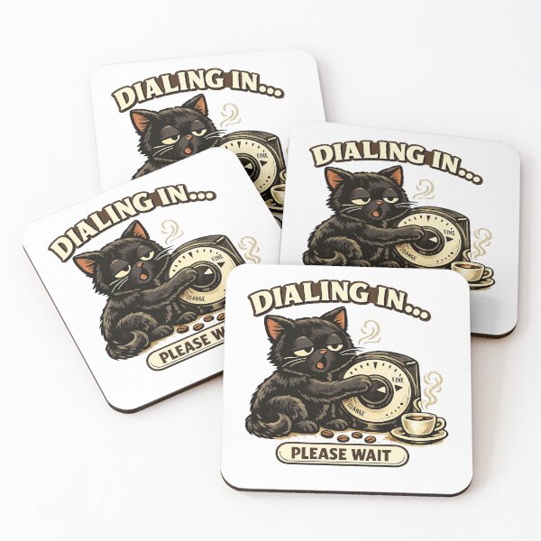 Item preview, Dialing In Please Wait Sleepy Cat Espresso Barista designed and sold by Concrete Coffee Studio.