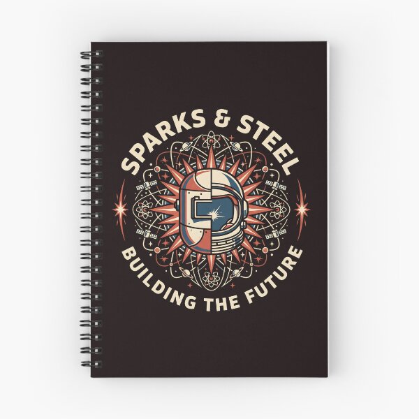 Item preview, Sparks and Steel Space Age Welding Design designed and sold by SplashTastic.