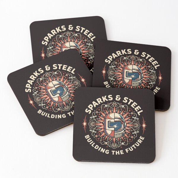Item preview, Sparks and Steel Space Age Welding Design designed and sold by SplashTastic.