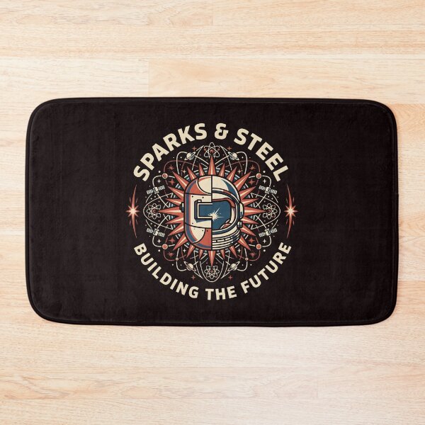 Item preview, Sparks and Steel Space Age Welding Design designed and sold by SplashTastic.