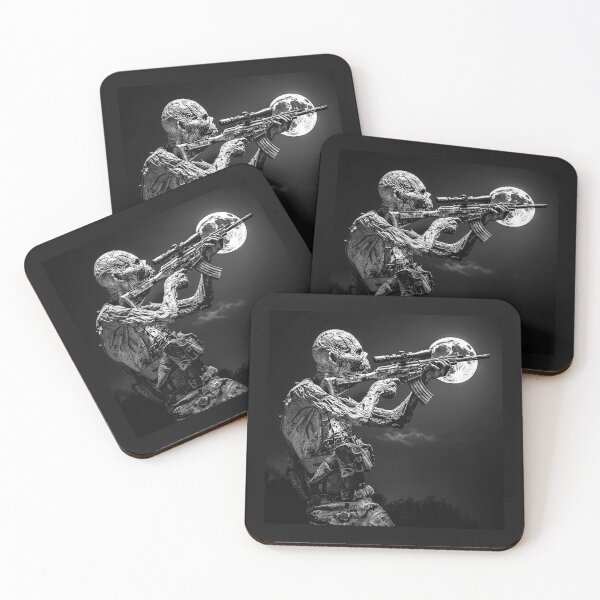 Item preview, Undead Zombie Sniper Under Full Moon Gothic Horror Art designed and sold by inkoutninja.