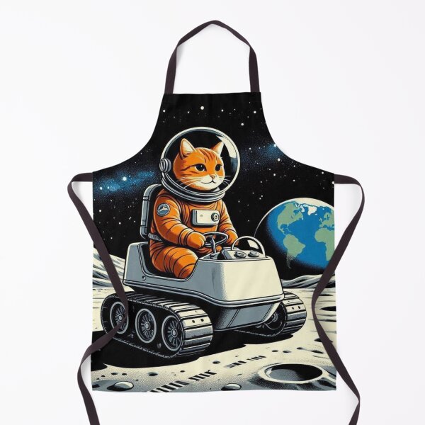 Item preview, Cosmic Cat Astronaut – Whimsical Lunar Rover designed and sold by Dogandesighn.