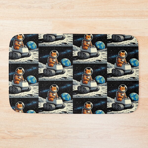 Item preview, Cosmic Cat Astronaut – Whimsical Lunar Rover designed and sold by Dogandesighn.