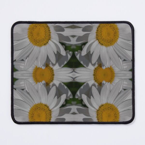Item preview, Daisy Kaleidoscope — Modern White & Gold Symmetrical Floral Pattern designed and sold by Andrey Yurkevich Art.
