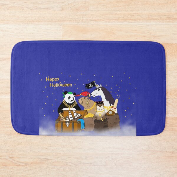 Item preview, Happy Halloween Pirate Capybara, Otter, Panda, Parrot, and Unicorn designed and sold by JoyousArt4u.