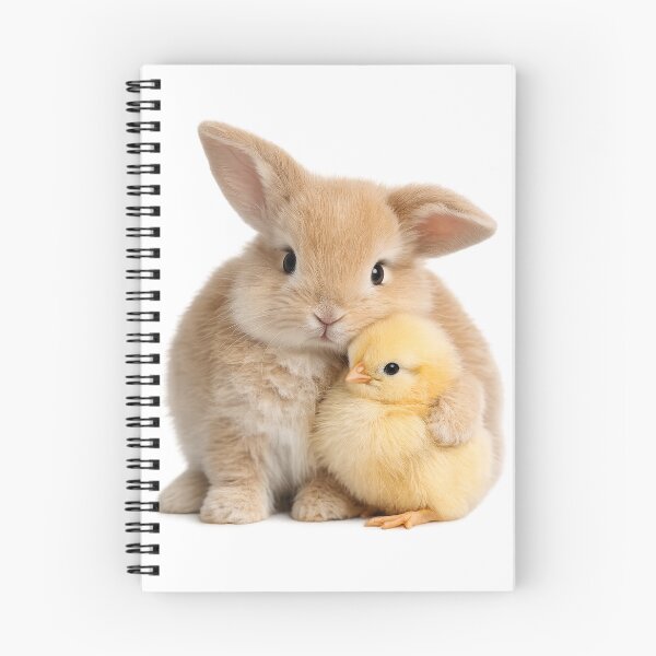 Item preview, Cute Animals - Bunny Snuggling with Baby Chick designed and sold by Giddy Bear Gifts.