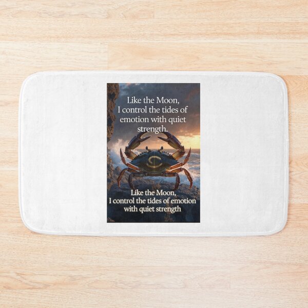 Item preview, Mystical Cancer Zodiac Crab Moon Tide Emotional Strength Art designed and sold by Zodiac Celestial Art.