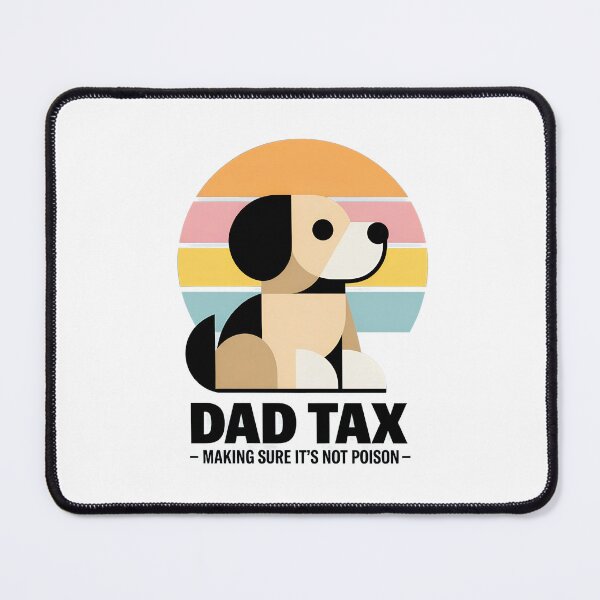 Item preview, Dad Tax Dog Retro Sunset Food Humor designed and sold by SoyLamderma.