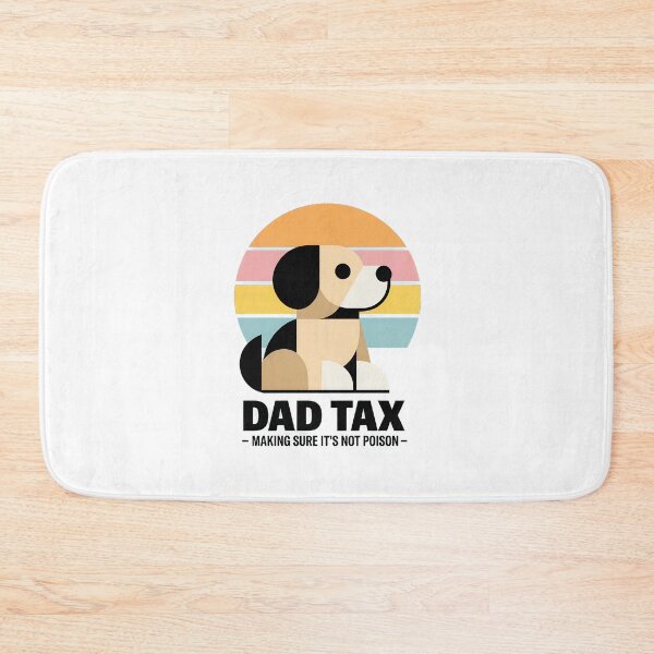 Item preview, Dad Tax Dog Retro Sunset Food Humor designed and sold by SoyLamderma.