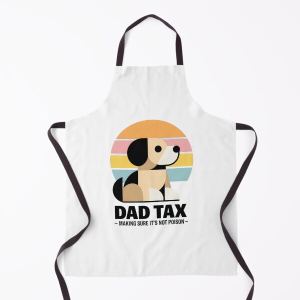 Item preview, Dad Tax Dog Retro Sunset Food Humor designed and sold by SoyLamderma.