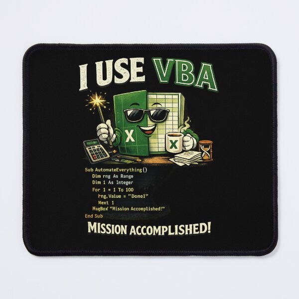 Item preview, I USE VBA | Power Query & Excel Analyst Shirt designed and sold by Cavalier-org.