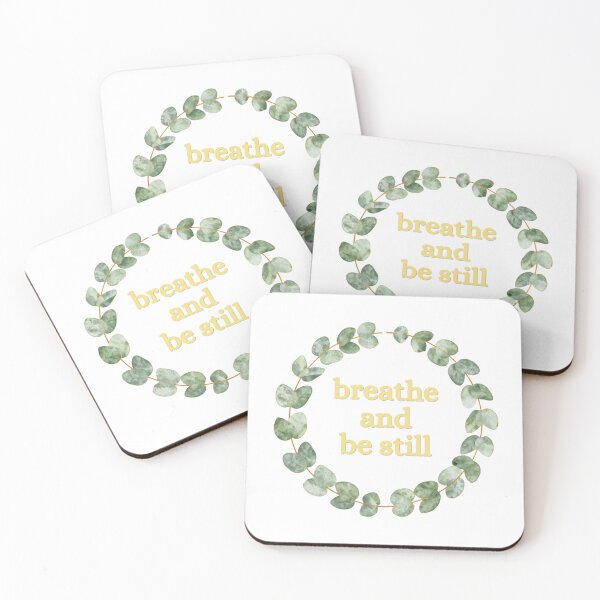 Item preview, Breathe and Be Still – Cozy Minimalist Lifestyle Typography designed and sold by CosmicQuietLab.