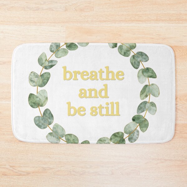 Item preview, Breathe and Be Still – Cozy Minimalist Lifestyle Typography designed and sold by CosmicQuietLab.