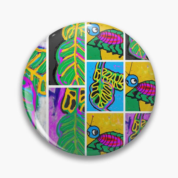 Item preview, A Bug and Banana Leaf Collage designed and sold by C. Ames Studio.