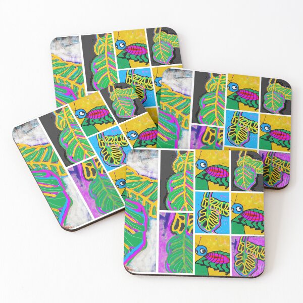 Item preview, A Bug and Banana Leaf Collage designed and sold by C. Ames Studio.