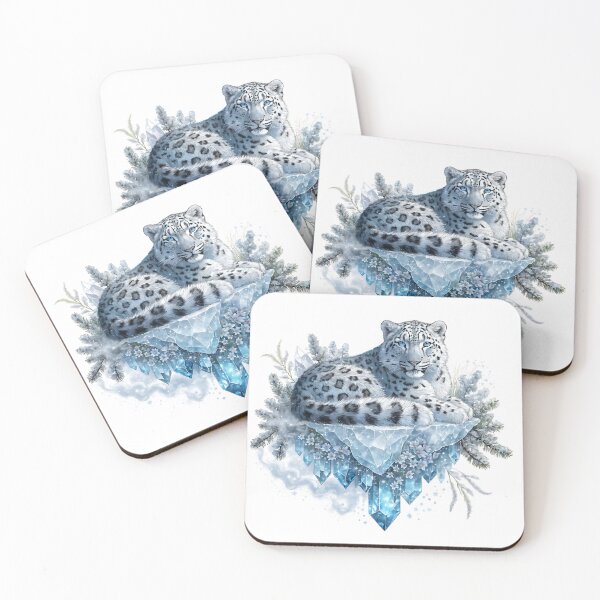 Item preview, Royal Snow Leopard Among Crystals designed and sold by Neural-canvas.