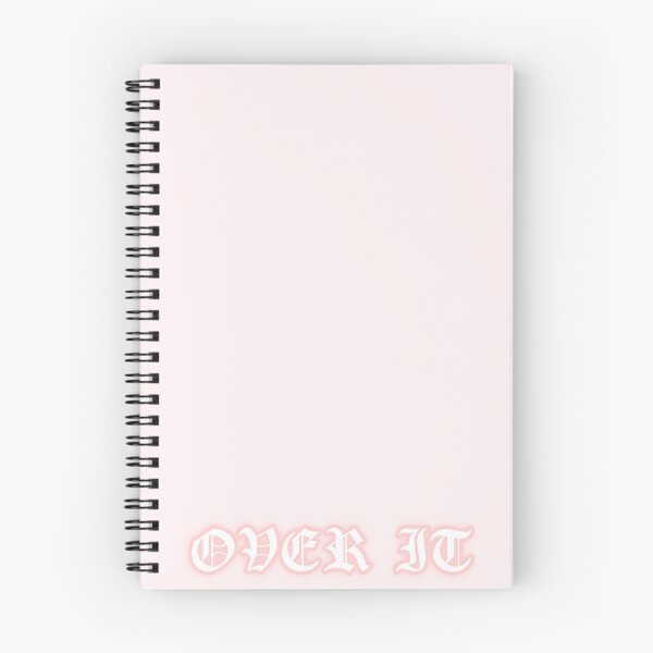 Item preview, Pastel "Over It" Gothic Old English Text | Cute Pink Y2K Gothic Typography designed and sold by KawaiiTexts.