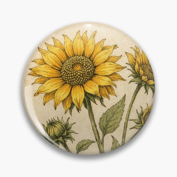 Item preview, Vintage Sunflower Botanical Illustration – Antique Floral Engraving Farmhouse Wall Art designed and sold by Darlin8888.
