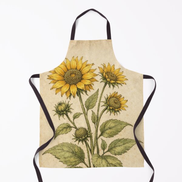 Item preview, Vintage Sunflower Botanical Illustration – Antique Floral Engraving Farmhouse Wall Art designed and sold by Darlin8888.