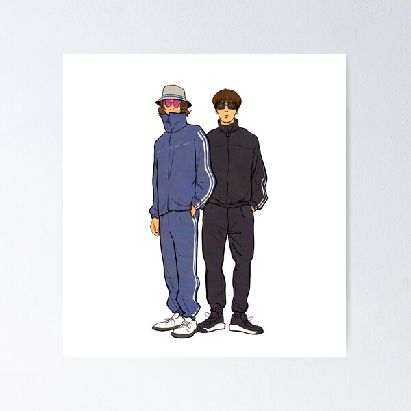 Item preview, Liam & Noel Gallagher Oasis Cartoon Illustration designed and sold by The A-Press.