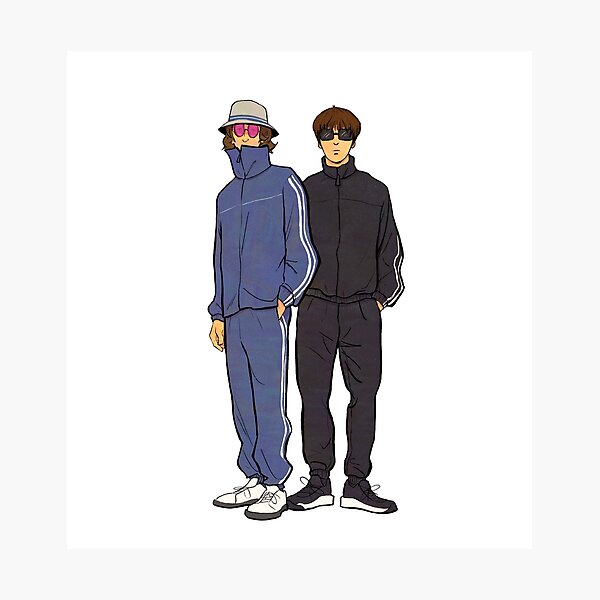 Item preview, Ilustración de dibujos animados de Liam y Noel Gallagher en Oasis designed and sold by The A-Press.