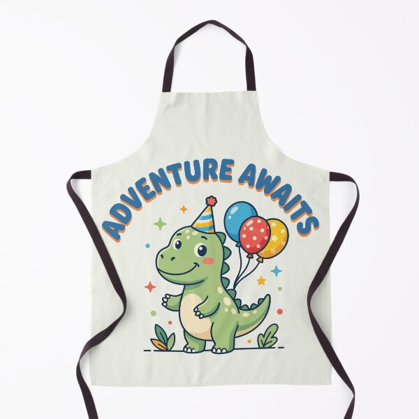 Item preview, Adventure Awaits Cute Birthday Dinosaur Balloons designed and sold by Amir Faysal.