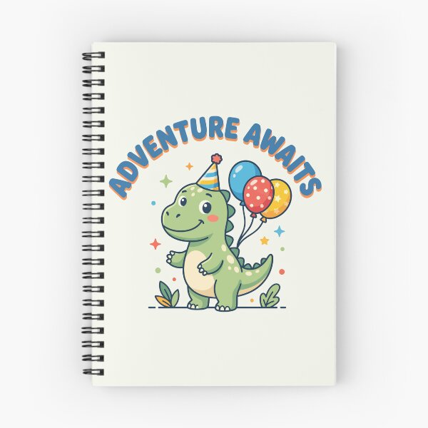 Item preview, Adventure Awaits Cute Birthday Dinosaur Balloons designed and sold by Amir Faysal.