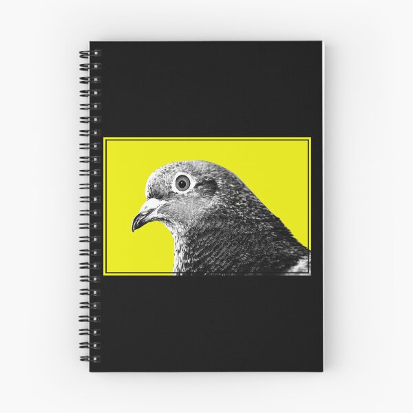 Item preview, Urban Pigeon Portrait on Yellow Background | Pop Art Bird Photography designed and sold by pigeonlovrs.