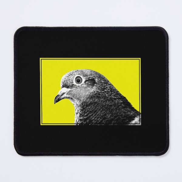 Item preview, Urban Pigeon Portrait on Yellow Background | Pop Art Bird Photography designed and sold by pigeonlovrs.