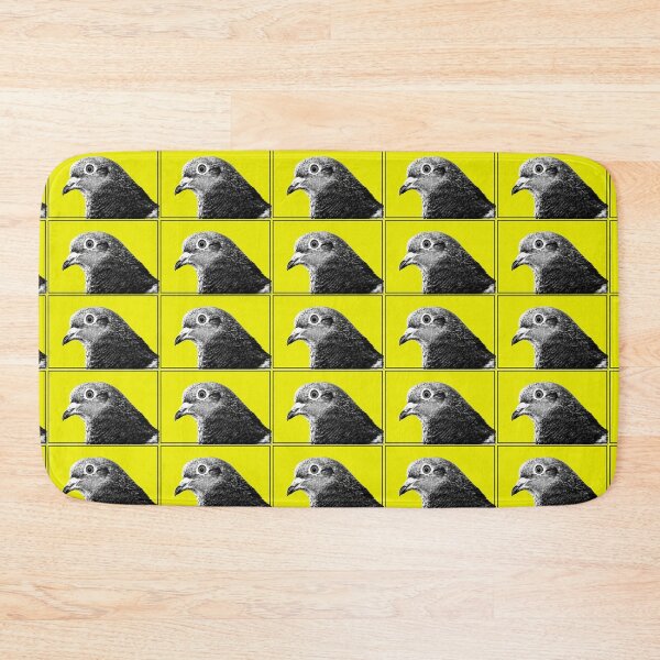 Item preview, Urban Pigeon Portrait on Yellow Background | Pop Art Bird Photography designed and sold by pigeonlovrs.