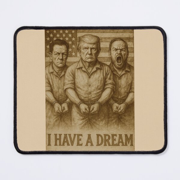 Item preview, Political Drama Trump Musk Vance Handcuffs designed and sold by Voodoo Store Paranormal Collections.