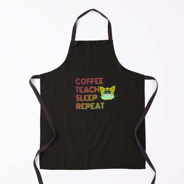 Item preview, "Coffee Teach Sleep Repeat" Funny Teacher Quote for hats essential T-shirt and other redbubble products  designed and sold by MKTreasures.