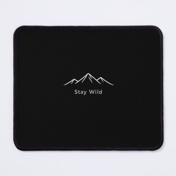 Item preview, Mountain Line Art Stay Wild T-Shirt | Minimalist Nature Adventure Design designed and sold by Skedart.