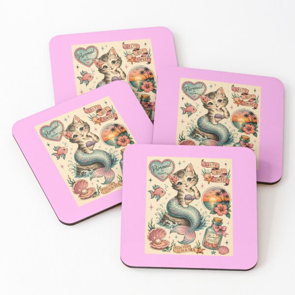 Item preview, Mermaid Kitty designed and sold by KitschyMoonbeam.