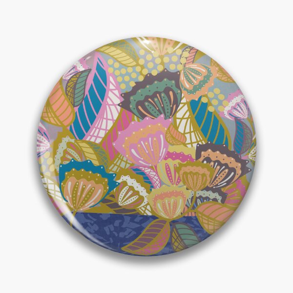 Item preview, Modern Chintz Maximalist Vase Of Flowers. designed and sold by SalsySafrano.