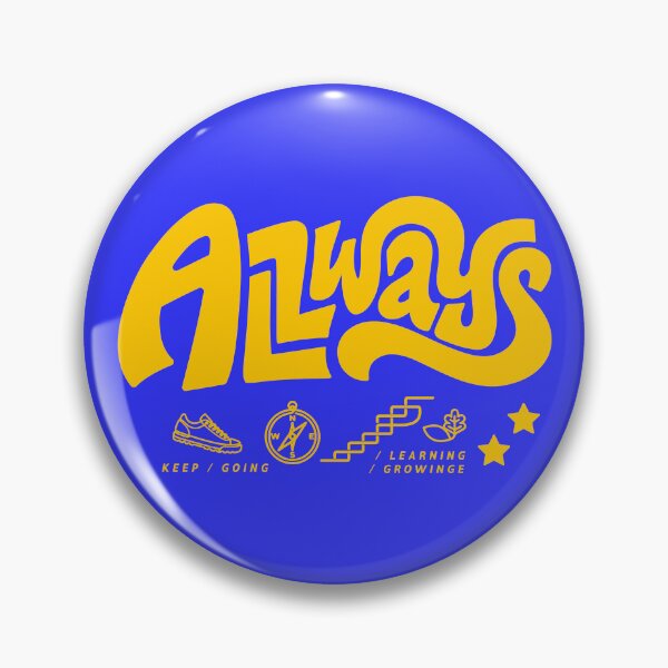 Item preview, Always Keep Going Learning Growing Retro Yellow Typography designed and sold by REDDcool.