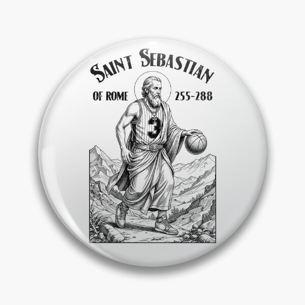 Item preview, Basketball Player Funny Patron Saint Sebastian Sport designed and sold by GrandeDuc.