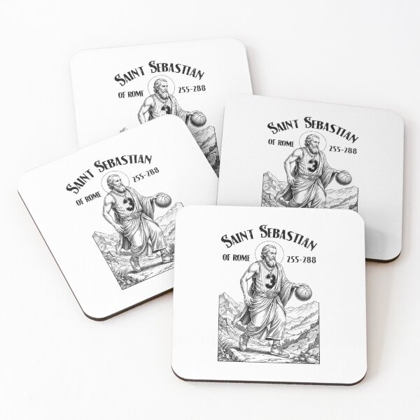 Item preview, Basketball Player Funny Patron Saint Sebastian Sport designed and sold by GrandeDuc.