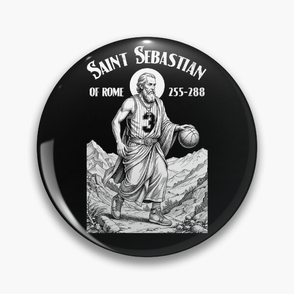Item preview, Basketball Player Funny Patron Saint Sebastian Sport designed and sold by GrandeDuc.