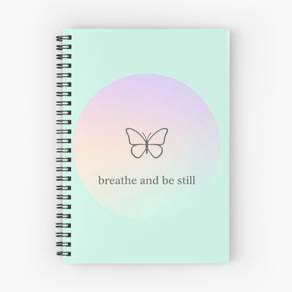 Item preview, Breathe and Be Still – Minimalist Mindfulness Typography Design designed and sold by CosmicQuietLab.